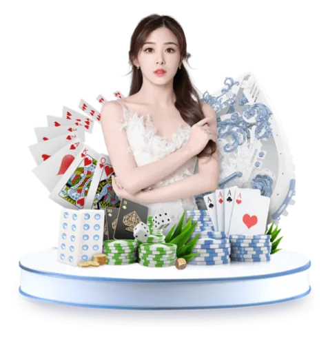 Bàn chơi casino trực tuyến với các quân bài và chip